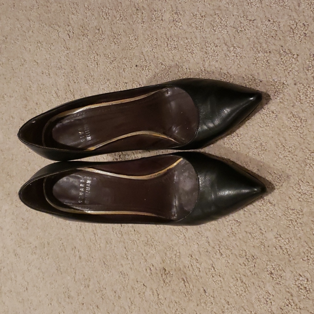 Stuart Weizman Black Heels Size 7 - image 1